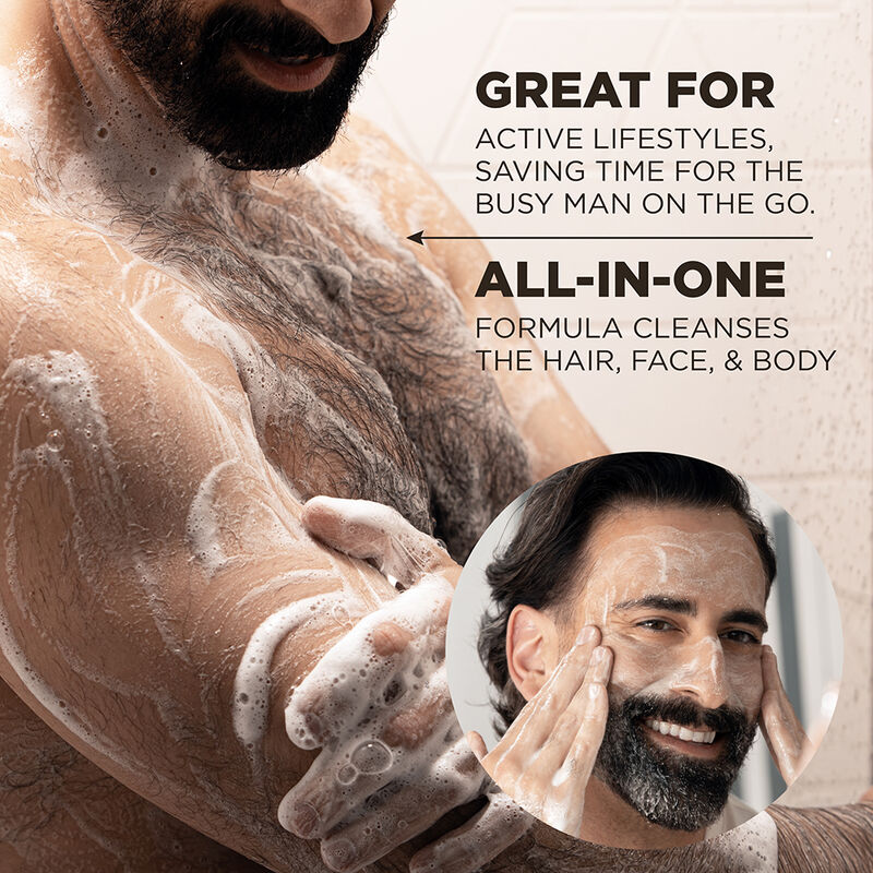 Pour Homme 3 in 1 Hair Face and Body Wash - 11.5 Ounces, , large image number null